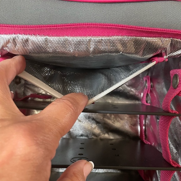 Six Pack Prodigy Fitness Gray and Pink Bag, Backpack, Meal Storage - Picture 11 of 16